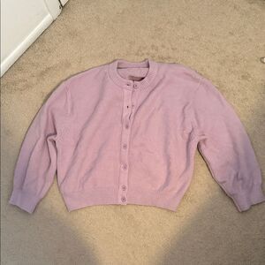 Daily Drills Lavender Button-Up Cardigan NEW XS/S